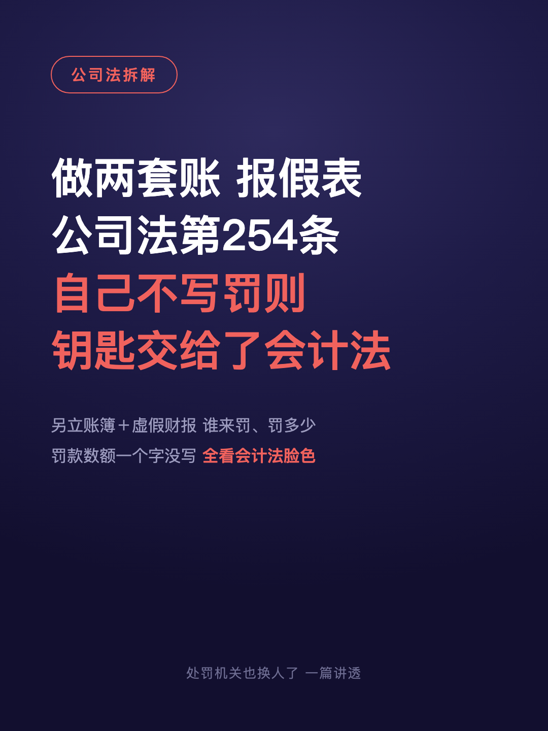 做两套账 报假表 公司法第254条 自己不写罚则 钥匙交给了会计法 · p1.png